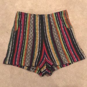 High waisted shorts
